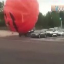 Giant Inflatable Pumpkin Terrorizes Town [VIDEO]