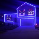 Go Cubs Go Halloween Light Show [VIDEO]